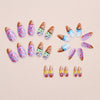 12 Sizes-24 Pcs Press On Nails W1930