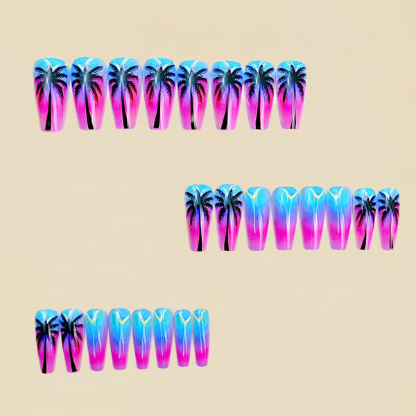 12 Sizes-24 Pcs Press On Nails Y935