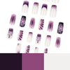 12 Sizes-24 Pcs Press On Nails JP4268