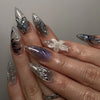 12 Sizes-24 Pcs Press On Nails JP4119