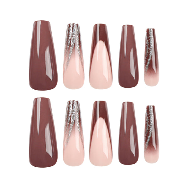 12 Sizes-24 Pcs Press On Nails JP2863