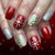 12 Sizes-24 Pcs Press On Nails C1323