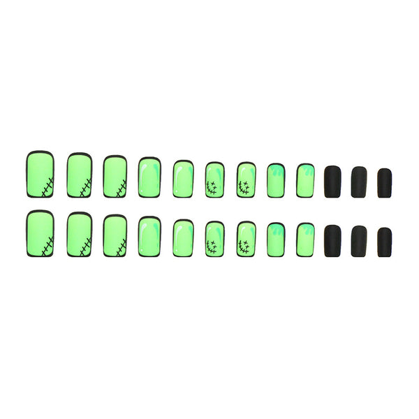 12 Sizes-24 Pcs Press On Nails W301