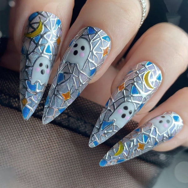12 Sizes-24 Pcs Press On Nails W920