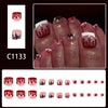 12 Sizes-24 Pcs Press On Nails C1133
