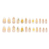 12 Sizes-24 Pcs Press On Nails Z1243