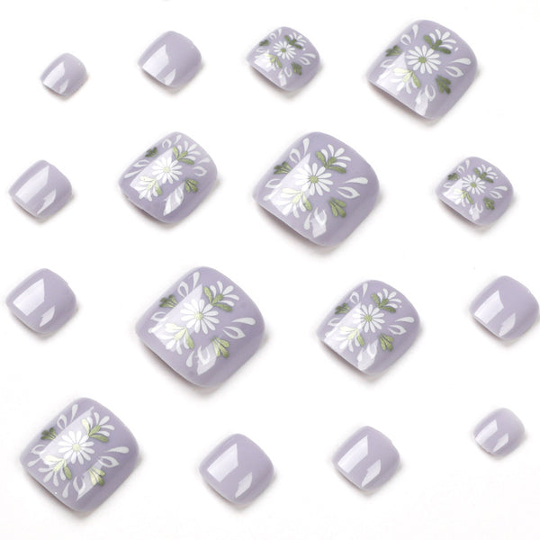 12 Sizes-24 Pcs Press On Nails JP1643
