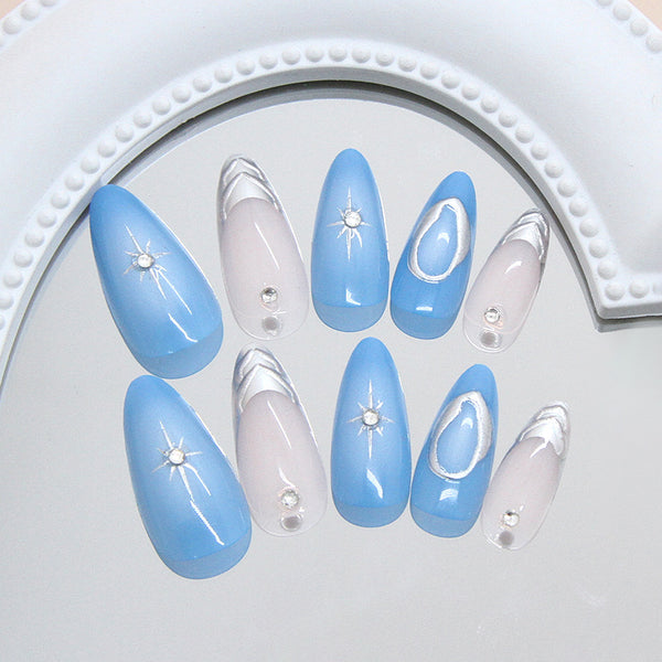 12 Sizes-24 Pcs Press On Nails Z1041