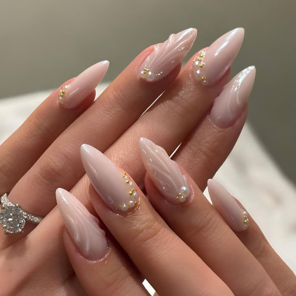 12 Sizes-24 Pcs Press On Nails JP4313