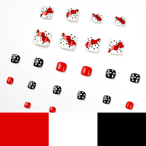 12 Sizes-24 Pcs Press On Nails JP1639