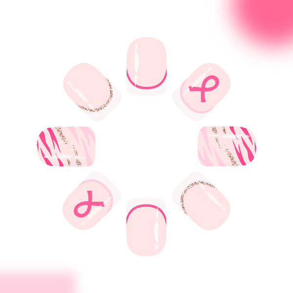 12 Sizes-24 Pcs Press On Nails C1201