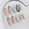 12 Sizes-24 Pcs Press On Nails W1985