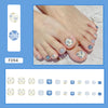 12 Sizes-24 Pcs Press On Nails F094