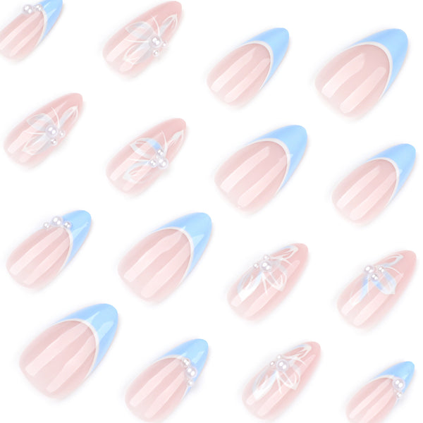 12 Sizes-24 Pcs Press On Nails JP3909