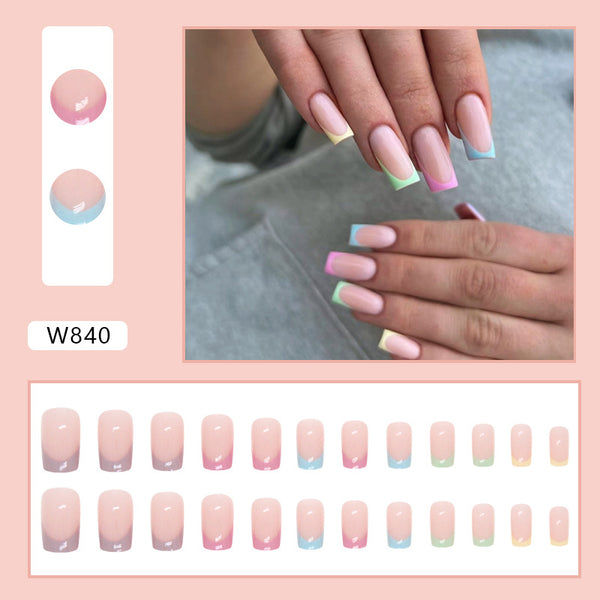12 Sizes-24 Pcs Press On Nails W805