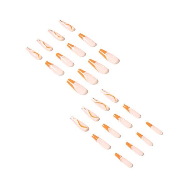 12 Sizes-24 Pcs Press On Nails JP1456