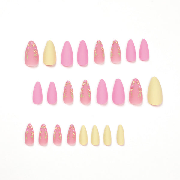 12 Sizes-24 Pcs Press On Nails JP1695