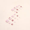 12 Sizes-24 Pcs Press On Nails F076
