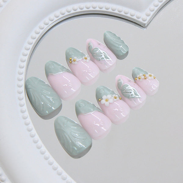 12 Sizes-24 Pcs Press On Nails Z1167