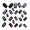 12 Sizes-24 Pcs Press On Nails Y1204