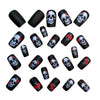 12 Sizes-24 Pcs Press On Nails Y1204