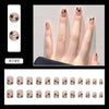 12 Sizes-24 Pcs Press On Nails R721