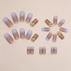 Butterfly Glossy Medium Square Press on Nails