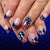 12 Sizes-24 Pcs Press On Nails C1707