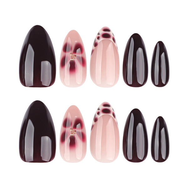 12 Sizes-24 Pcs Press On Nails JP4141