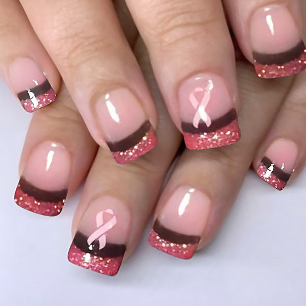 12 Sizes-24 Pcs Press On Nails C1214