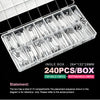 240 Pcs Press On Nails JM30
