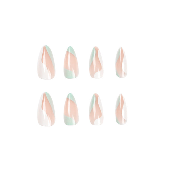12 Sizes-24 Pcs Press On Nails JP1791
