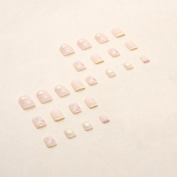 12 Sizes-24 Pcs Press On Nails R724