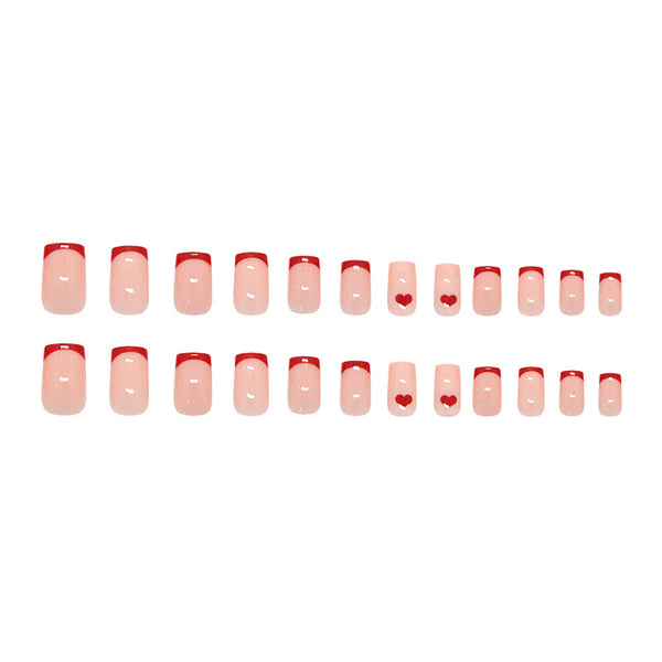 12 Sizes-24 Pcs Press On Nails W2173