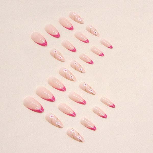 12 Sizes-24 Pcs Press On Nails W609