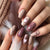 12 Sizes-24 Pcs Press On Nails W1636