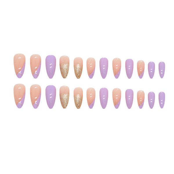 12 Sizes-24 Pcs Press On Nails W1313