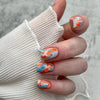 12 Sizes-24 Pcs Press On Nails W1316