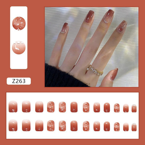 12 Sizes-24 Pcs Press On Nails Z243