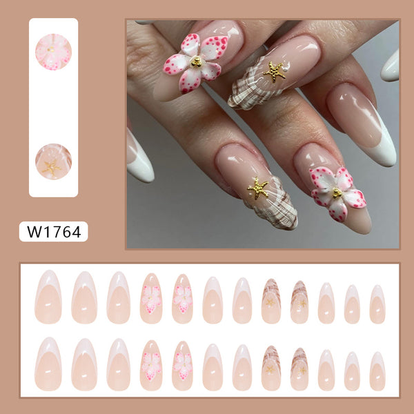 12 Sizes-24 Pcs Press On Nails W1764
