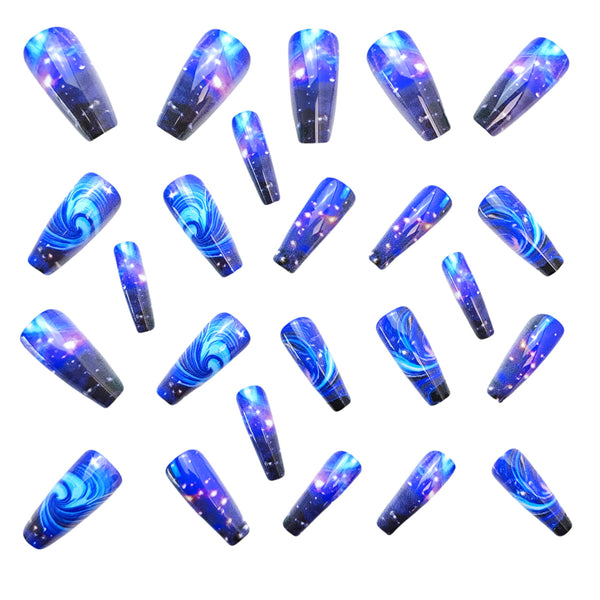 12 Sizes-24 Pcs Press On Nails Y694