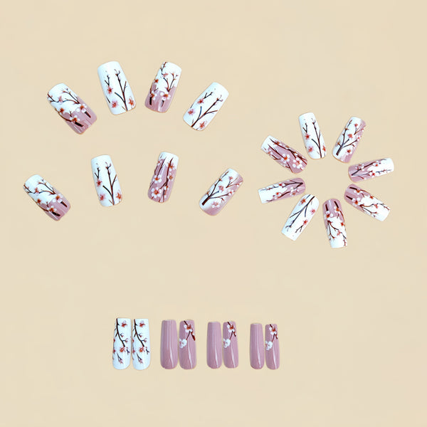 12 Sizes-24 Pcs Press On Nails Y915