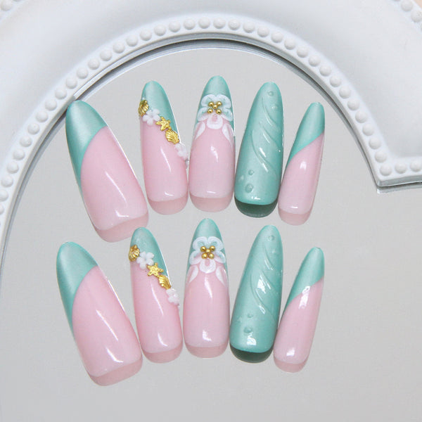 30 Pcs Press On Nails Z1231