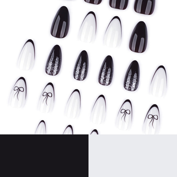 12 Sizes-24 Pcs Press On Nails JP4196