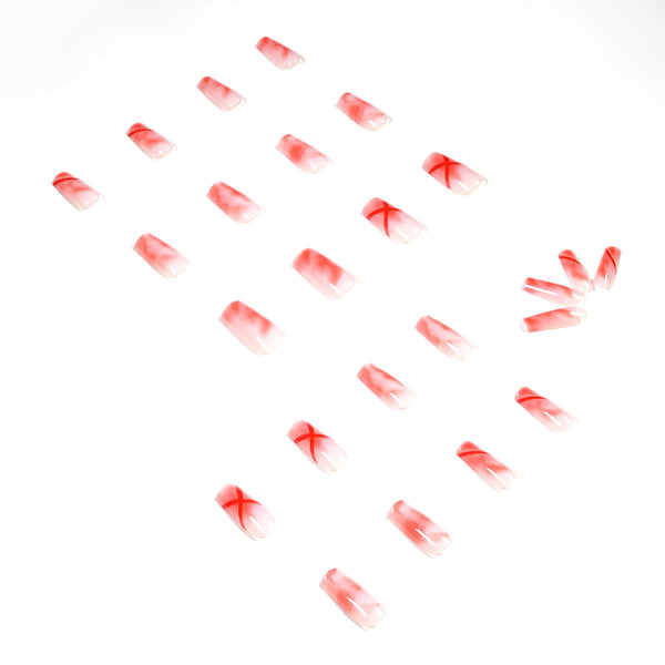 12 Sizes-24 Pcs Press On Nails JP1194