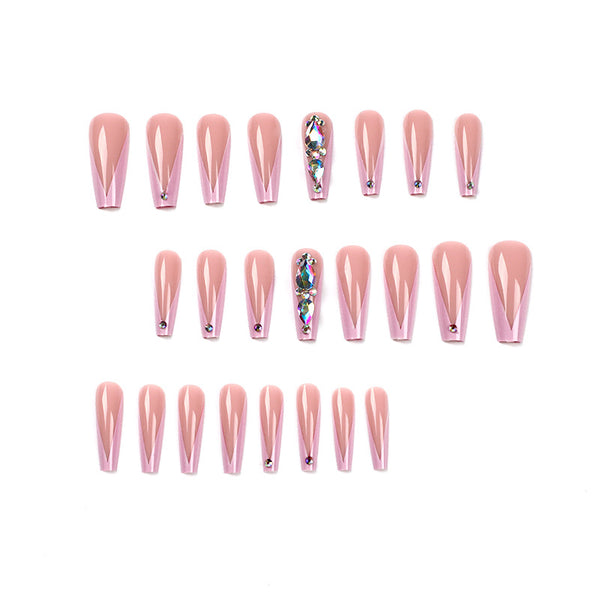 12 Sizes-24 Pcs Press On Nails JP1718