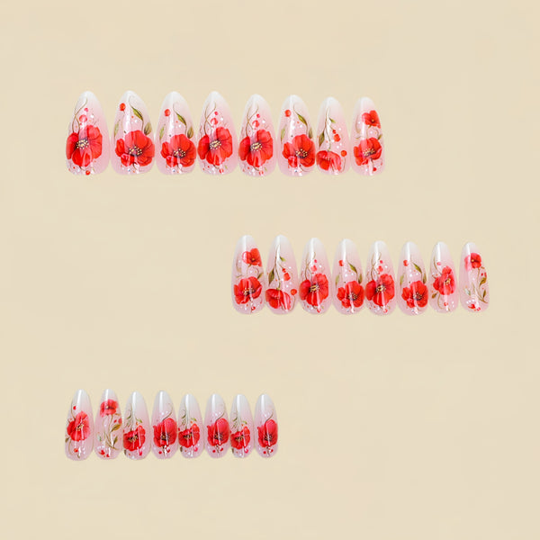 12 Sizes-24 Pcs Press On Nails Y1959