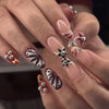 12 Sizes-24 Pcs Press On Nails JP4041