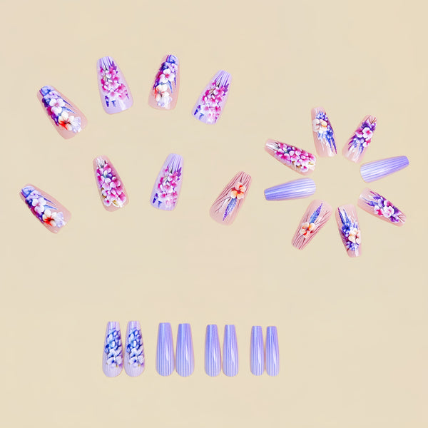 12 Sizes-24 Pcs Press On Nails Y883