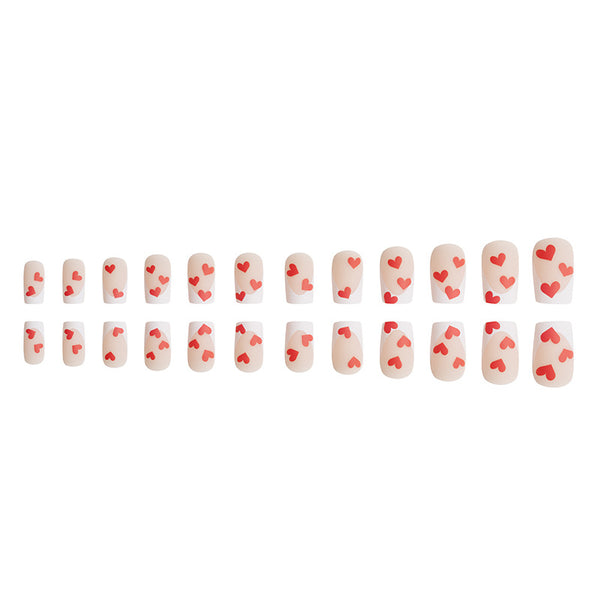 12 Sizes-24 Pcs Press On Nails C248